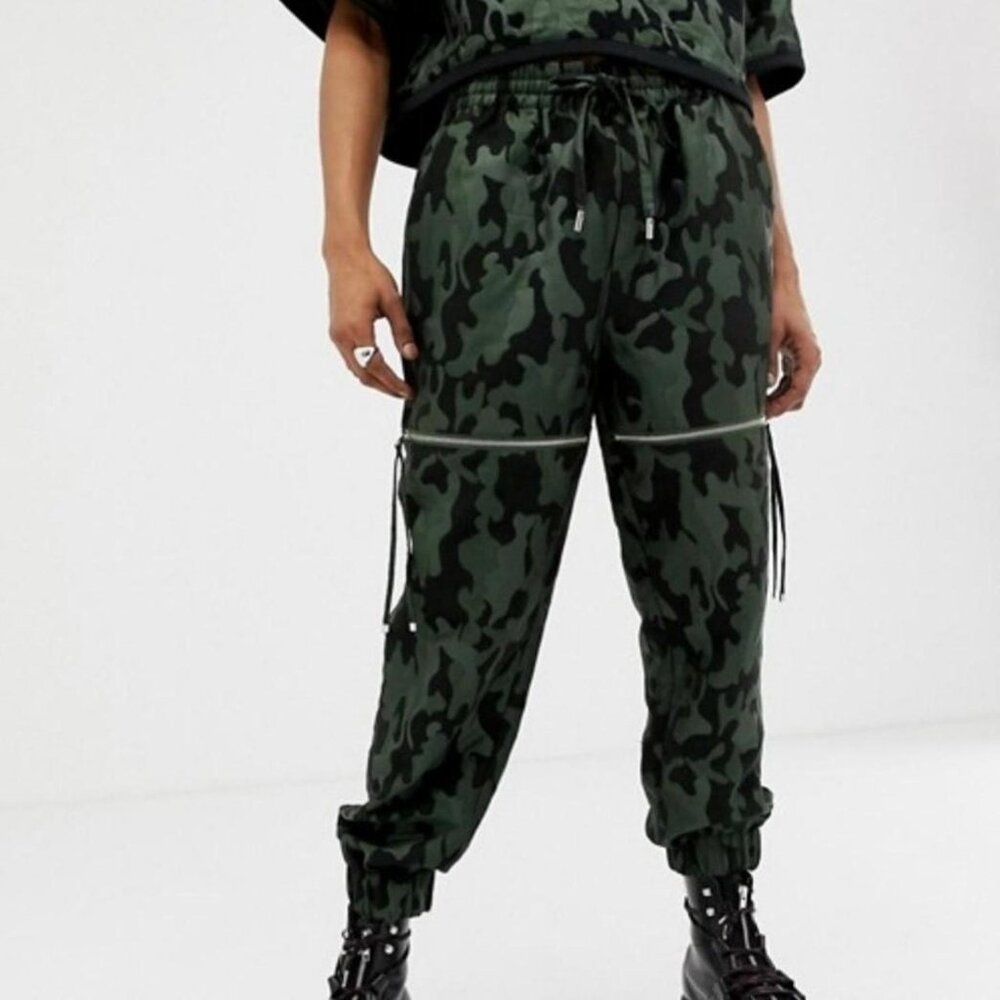 ASOS DESIGN x LaQuan Smith Sweatpants in Camo Jacquard Print!